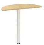Alfa Office Alfa 200 asztal toldóelem, 80 x 35 x 74, 2 cm, félkör, vadkörte mintázat, RAL9010