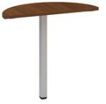 Alfa Office Alfa 200 asztal toldóelem, 80 x 35 x 74, 2 cm, félkör, dió mintázat, RAL9022