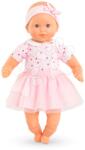 Corolle Păpușa Mon Adorable Petit Poupon Hearts Corolle cu ochi albaștri care clipesc, cu rochiță tip tutu, la 30 cm, pentru 12 luni+ (CO100810) Papusa