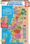 Educa Puzzle harta Portugaliei cu obiective Educa cu 150 de bucăți de la 7 ani (EDU16929) Puzzle