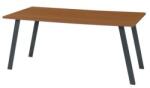 Viva 2 Viva Standard irodai asztal, 160 x 80 x 75 cm, egyenes kivitel, antracit lábakkal, bükk