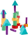 Eichhorn Cuburi de construit din lemn Staple Game Eichhorn 27 piese de diferite forme (EH2802)