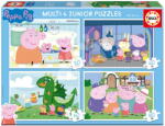 Educa Puzzle Peppa Pig Multi 4 Junior Educa 20-40-60-80 piese de la 3 ani (EDU20329) Puzzle