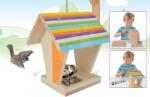 Eichhorn Căsuță hrănitoare din lemn pentru păsări Outdoor Feeding House Eichhorn Asamblează și colorează - cu pensulă și vopsele de la 6 ani (EH4582)