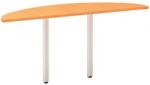 Alfa Office Alfa 100 asztal toldóelem, 160 x 45 x 73, 5 cm, félkör, bükk Bavaria mintázat