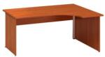 Alfa Office Alfa 100 ergo irodai asztal, 180 x 120 x 73, 5 cm, jobbos kivitel, cseresznye mintázat