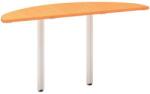 Alfa Office Alfa 100 asztal toldóelem, 80 x 35 x 73, 5 cm, félkör, bükk Bavaria mintázat