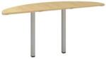 Alfa Office Alfa 200 asztal toldóelem, 160 x 45 x 74, 2 cm, félkör, vadkörte mintázat, RAL9022