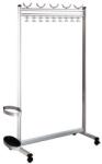 Kerkmann Multiline sorba szerelhető mobil kabáttartó, hossza 100 cm