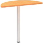 Alfa Office Alfa 200 asztal toldóelem, 80 x 35 x 74, 2 cm, félkör, bükk Bavaria mintázat, RAL9022