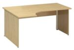 Alfa Office Alfa 100 ergo irodai asztal, 180 x 120 x 73, 5 cm, balos kivitel, vadkörte mintázat