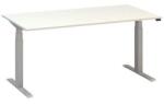 Alfa Office Alfa Up állítható magasságú irodai asztal szürke lábazattal, 160 x 80 x 61, 5-127, 5 cm, fehér mintázat