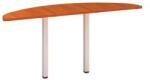 Alfa Office Alfa 200 asztal toldóelem, 160 x 45 x 74, 2 cm, félkör, cseresznye mintázat, RAL9010