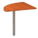Alfa Office Alfa 100 asztal toldóelem, 80 x 80 x 73, 5 cm, negyedkör, cseresznye mintázat