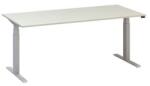 Alfa Office Alfa Up állítható magasságú irodai asztal szürke lábazattal, 180 x 80 x 61, 5-127, 5 cm, fehér mintázat