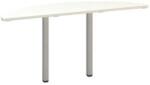 Alfa Office Alfa 200 asztal toldóelem, 160 x 45 x 74, 2 cm, félkör, fehér mintázat, RAL9022