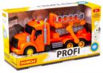 Polesie Camion Constructii Profi + Elevator cu lumina si sunet, Polesie RB35332
