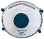 Portwest FFP2 aktívszenes szelepes Dolomit légzésvédő maszk, fehér