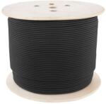 Molex Cablu F/UTP CAT6 Cupru Molex CAA-00431, manta LDPE, 23 AWG, rezistent UV, exterior, negru, tambur 500 m (CAA-00431)