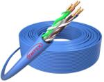 Emtex Cablu U/UTP CAT6 Cupru Emtex EMT-UTP6-24AWG-LSZH-DCA, manta LSZH, 24 AWG, Fluke Pass, albastru, rola 305 m (EMT-UTP6-24AWG-LSZH-DCA)