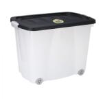 Excellent Houseware Tároló doboz Excellent Houseware, polipropilén, 60x40x44, 60 l, átlátszó/antracit (KO-Y54500110)