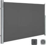 SONGMICS Prémium Oldalsó Napellenző 160 x 400 cm Füstszürke Teraszárnyékoló (GSA164G01)