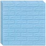 HOZRO 20 db-os HOZRO öntapadós 3D tapéta szett, téglautánzat modell, 10, 78 négyzetméter alapterületű, modern dizájn, nagyon könnyen felszerelhető, kék (TAPET80-20BUC)