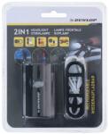 Dunlop Kerékpár lámpa bukósisakra 2in1 USB töltés (52209)