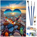 PRONETT XJ5578 Számfestő - Szív, 40×50 cm