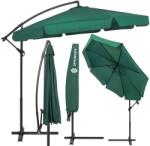 SPRINGOS Umbrela de gradina cu brat lateral banana, cu husa, 300cm, verde (GU0043)