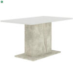  Modern Étkezőasztal Beton/Fehér Színben. THEO 138x80 cm