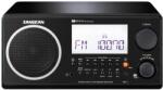 Sangean WR-2 B FM / AM digitális szintéreres fa dobozos asztali rádió (fekete) (WR-2B)