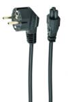 Gembird PC-186-ML12-0.5M Cablu de alimentare (C5) aprobat VDE 0, 5m Negru (PC-186-ML12-0.5M)