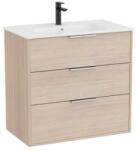 Roca Fürdőszobai szekrény mosdóval Roca Optica 80x75, 7x45, 5 cm világos tölgy OPT803ZJ (OPT803ZJ)