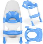 Ricokids WC szűkítő gyerekeknek létrával, 50kg, csúszásmentes - Kék