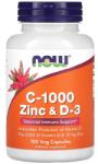 NOW Vitamina C-1000, Zinc si D-3, 100 capsule, Now Foods