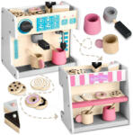 RicoKids fából készült Cukrászda kávéfőzővel, 3+ év - Fehér