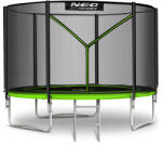Neo-Sport Neo-Sport külső hálós Trambulin létrával 252cm, 100kg - Zöld