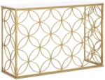  DAISY nagy fehér és arany vas konzolasztal (MF-1424000000)