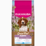 EUKANUBA 2x12kg Eukanuba Grain Free Puppy Small & Medium Breed tengeri hal száraz kutyatáp