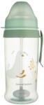 Canpol babies Canpol babies, Goose, sticla anti-varsare si pai cu greutate, 350 ml Set pentru masa bebelusi