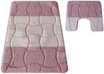Dywanopol 2 Részes Fürdőszoba Szett Montana Sariyer XL Dusty Rózsaszín 60x100 cm és 50x60 cm Szőnyeg