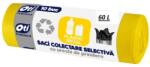 Oti Saci Menajeri Colectare Selectiva, Plastic - Metal, 60 x 76 cm, 60 l, Galbeni, 20 Bucati (ZLN-OTI021488)