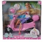 Simba Toys Chic Scooter - Steffi baba rózsaszín városi robogóval (105730282)