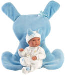 Llorens Bimba újszülött baba kék nyuszis hálózsákkal (35 cm) (L63597L)