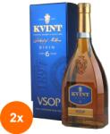 Kvint Set 2 x Coniac Kvint Divin 6 Ani VSOP, in Cutie, 40% Alcool, 0.5 l