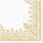 Elcadis Servetele in 3 Straturi, Frame Ornamental Gold, 33 x 33 cm, 20 Bucati, Elcadis (ELC-SRV 33X33 FRM-ORNG)