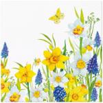 Elcadis Servetele in 3 Straturi, Spring Daffodils, 33 x 33 cm, 20 Bucati, Elcadis (ELC-SRV 33X33 FLO-SD)