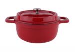 Zilan Oala Fier Turnat prin Presiune, 22 cm, 2.6 l, Rosu (ZLN-ZLN0941)