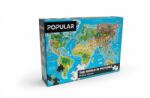 POPULAR Puzzle - Harta lumii, 160 buc - EN (OLP101591682) Puzzle